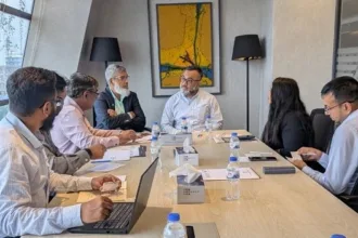 A Society of Dyers and Colourists (SDC) delegation visited BGMEA on Sept 28, 2025, to discuss AI integration, nature-based dyeing, and sustainable workforce development in Bangladesh’s garment industry.