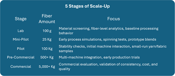 5 stages of scale up fiber