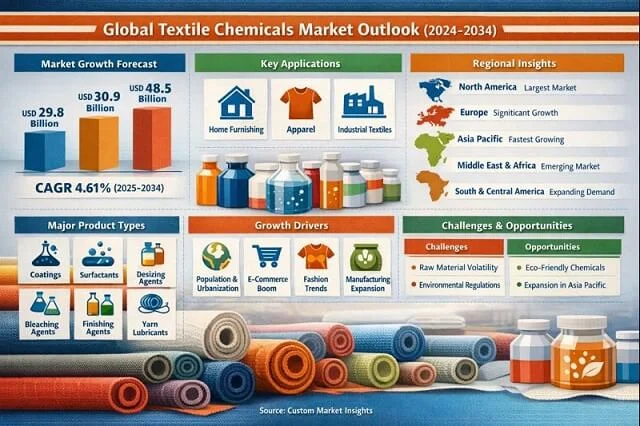 Global Textile Chemicals Market Outlook 2024–2034