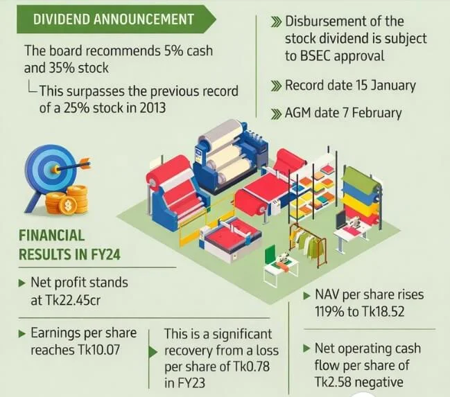 Al-Haj Textile Announces Record Dividend After FY24 Profit Turnaround