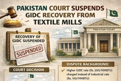 Pakistan Court Suspends GIDC Recovery from Textile Mills