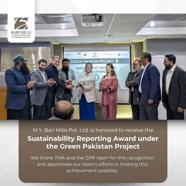 M.Y Bari Mills Wins Green Pakistan Sustainability Award