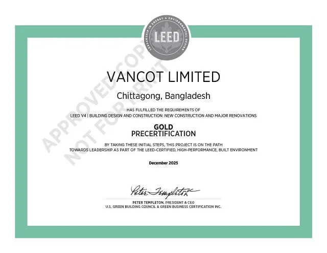 Vancot Ltd Wins LEED Gold Precertification