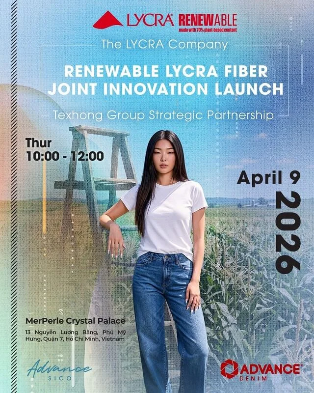 Advance Denim, LYCRA® Showcase Renewable Stretch Denim in Vietnam