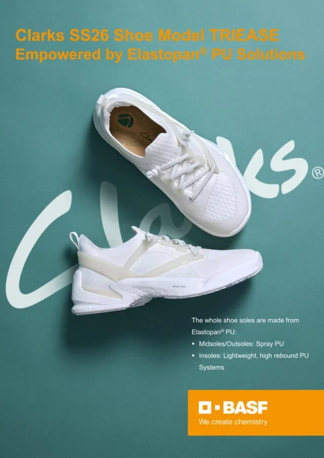 BASF, Clarks Launch Futuristic PU Shoe at CHINAPLAS 2026