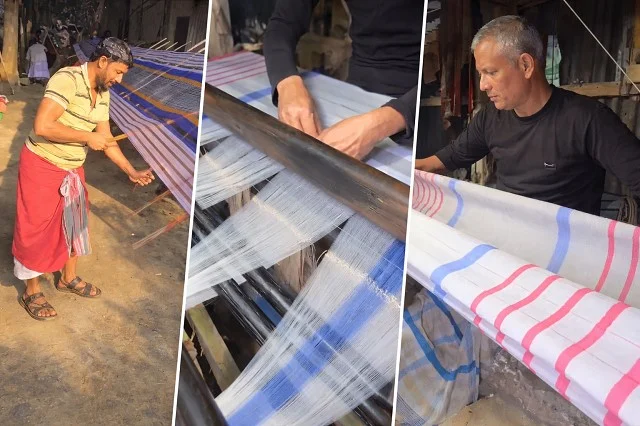For a garment like a lungi, which typically uses 250 to 350 grams of fabric
