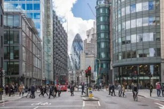 Busy London Streets