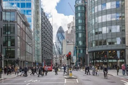 Busy London Streets