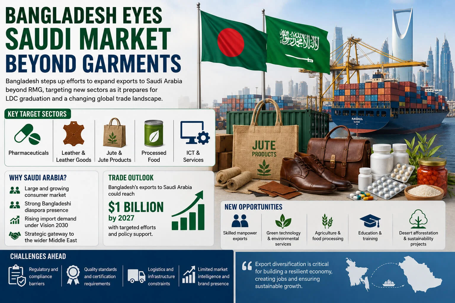 Bangladesh Eyes Saudi Market Beyond Garments